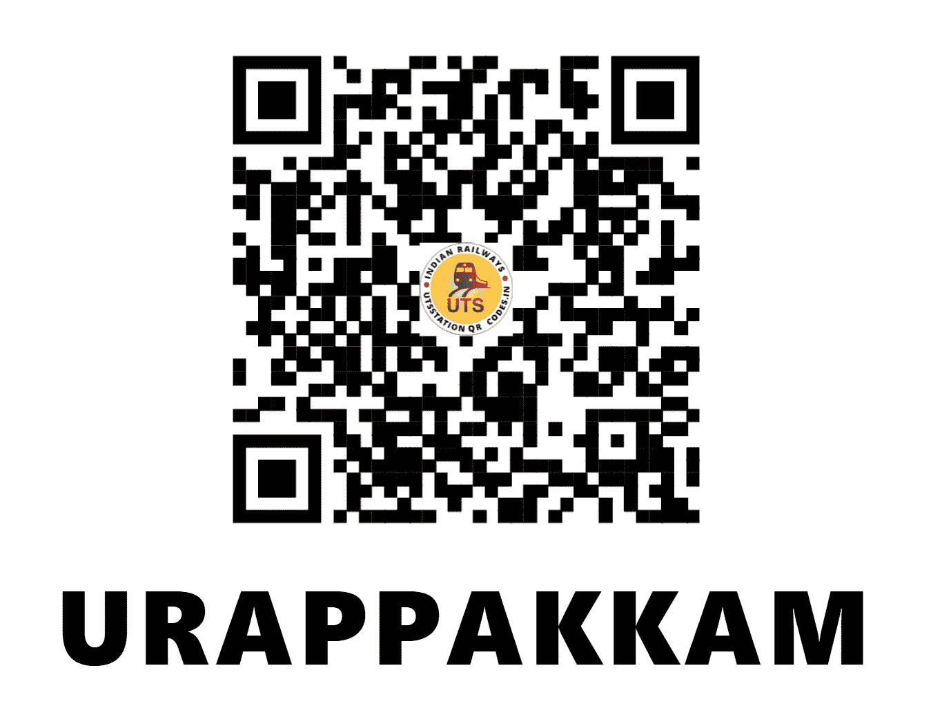 UTS QR Code for URAPPAKKAM - UPM (SR - TAMIL NADU)